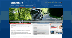 Desktop Screenshot of cierpiktransport.pl