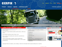 Tablet Screenshot of cierpiktransport.pl